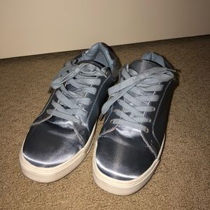 Metallic Light Blue Sneakers